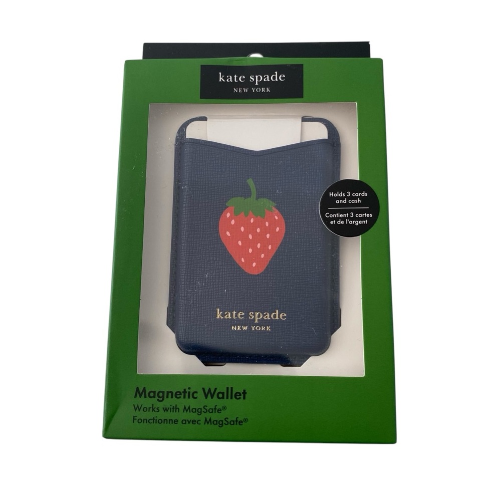 Kate Spade x Target Magnetic Card Holder Wallet Strawberry‎